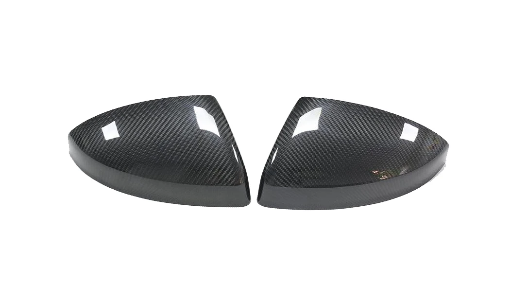 Real Carbon Fiber Mirror Cover For Audi 2016-ON R8 /2015-ON TT RearView Caps Replace/Add On Style With/Without Lane Assist Hole