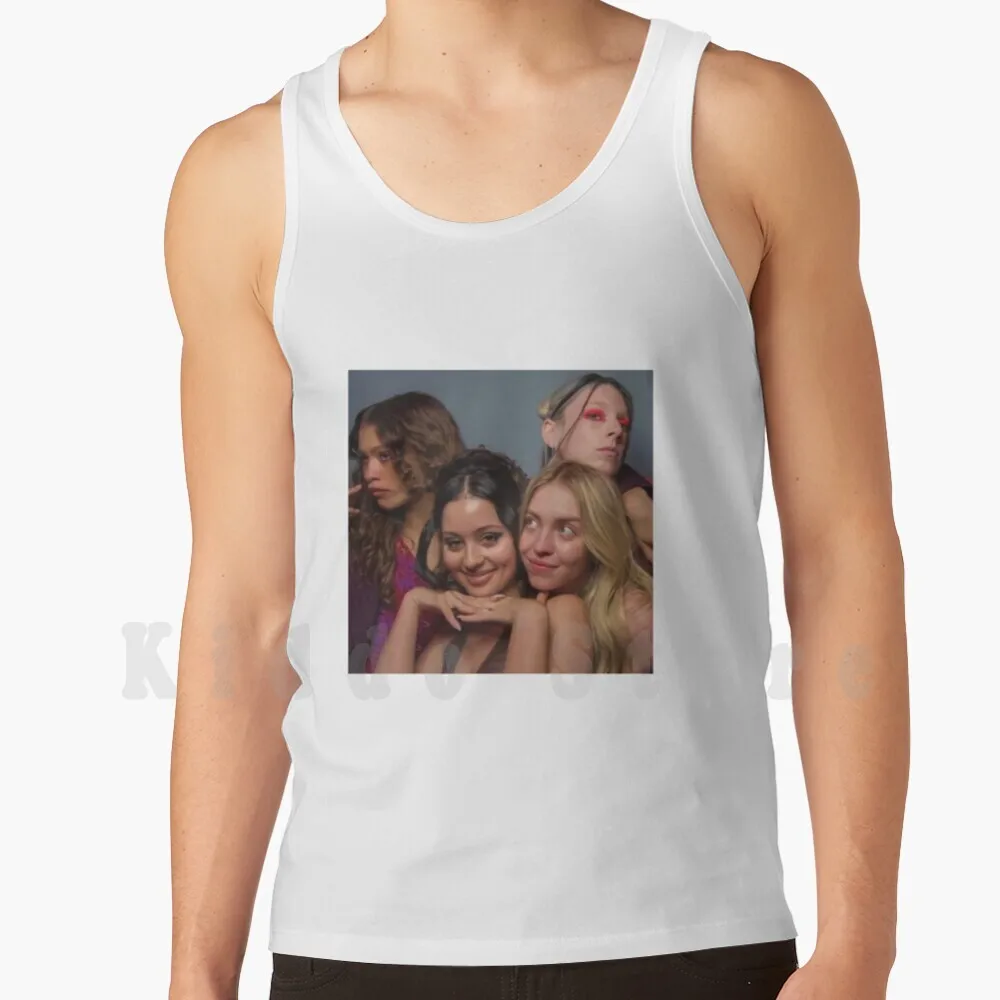 Euphoria Girls-Euphoria Cast Tank Tops Vest Sleeveless Zendaya Euphoria Hbo Rue Hunter Schafer Euphoria Hbo Jules Vaughn