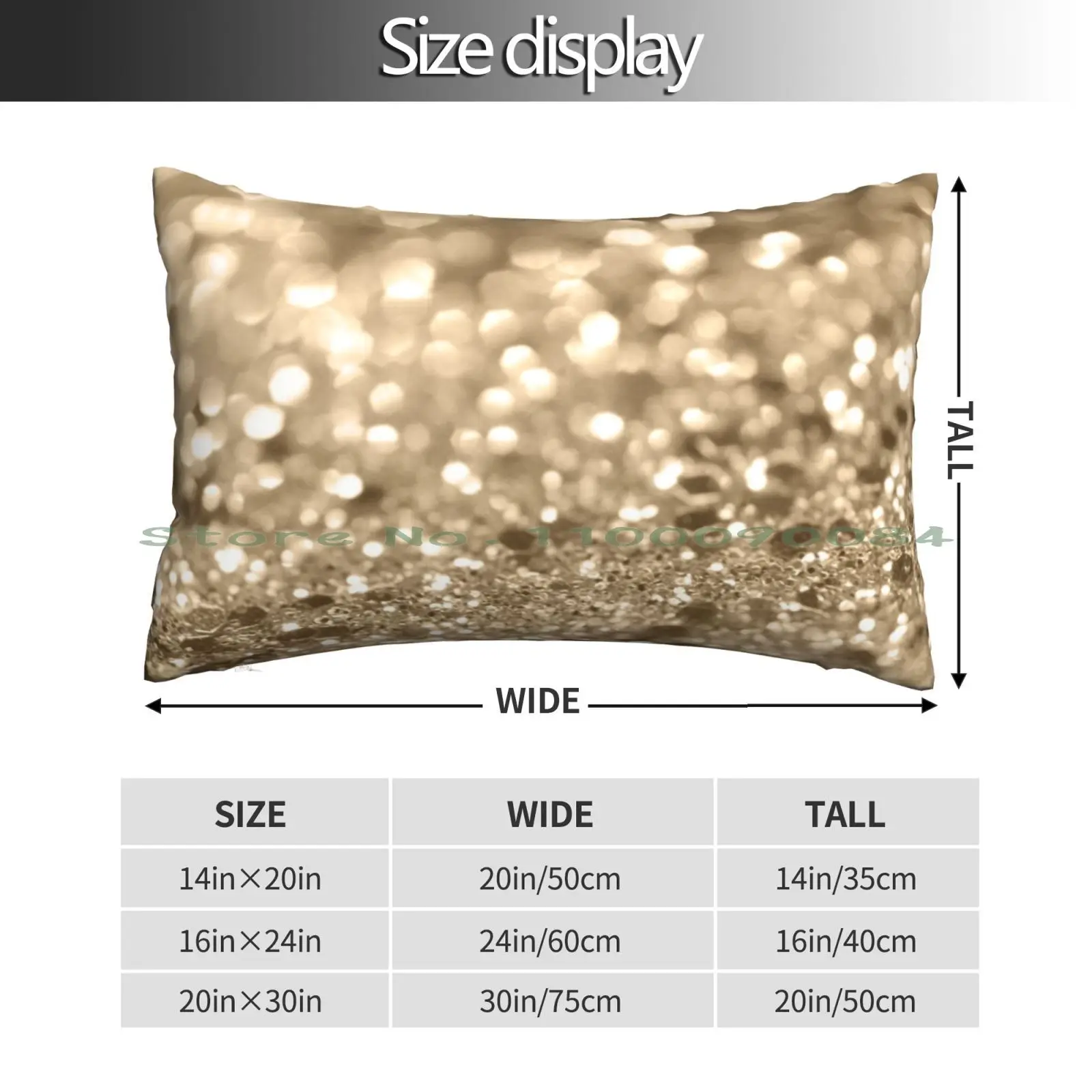 Champagne Gold Lady Glitter #2 ( Faux Glitter ) #shiny #decor #art Pillow Case 20x30 50*75 Sofa Bedroom Digital Manipulation