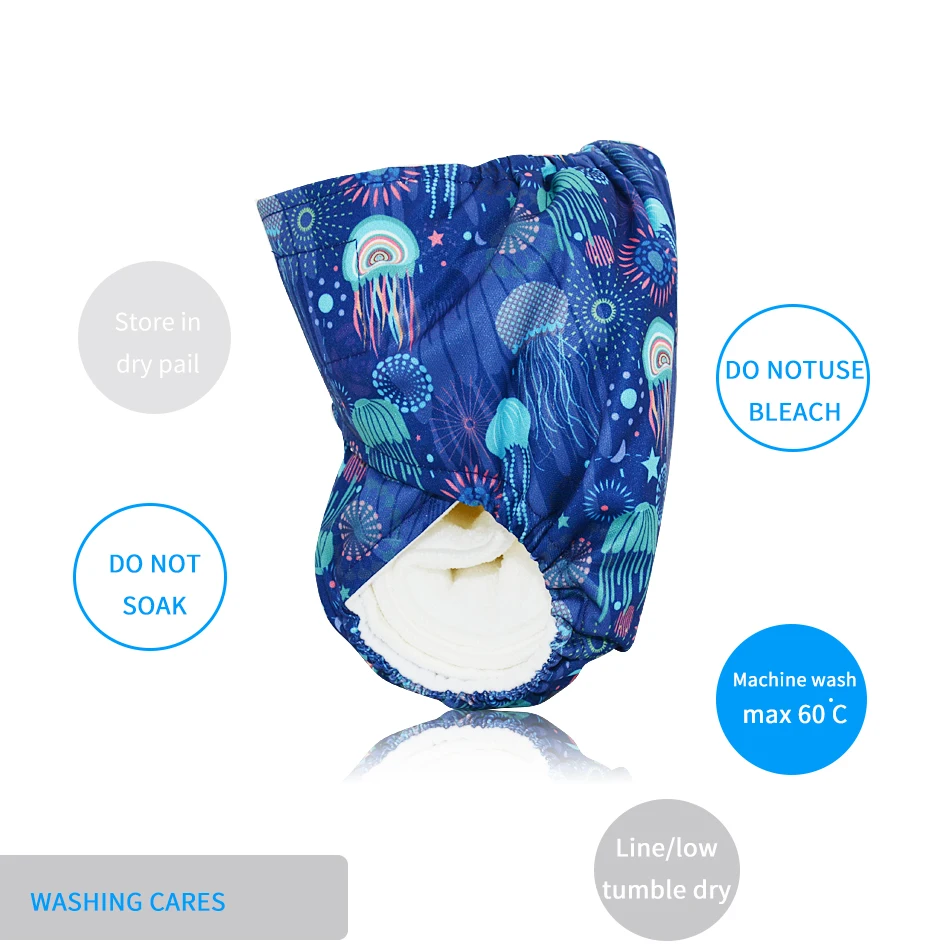 Eezkoala One Size Snelle Droge Sude Doek Zak Luiers Haak-Loop Baby Nappy Wasbare & Verstelbare Doek Luiers Baby nappy