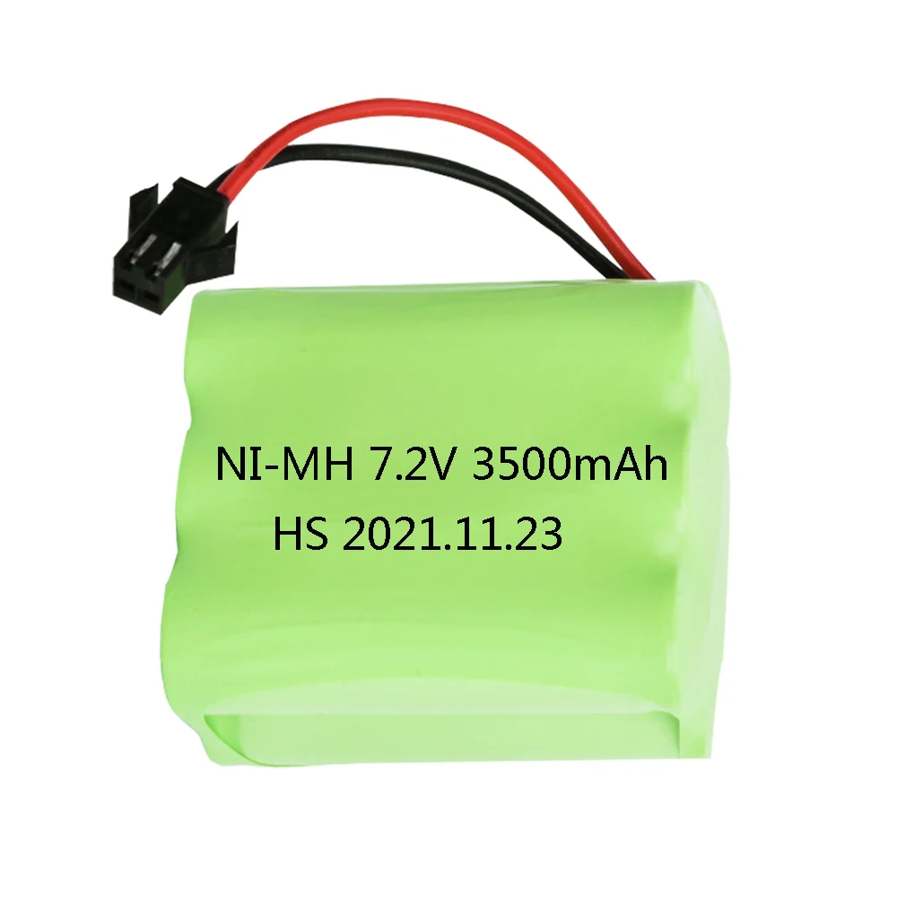 7.2V 3500mah upgrade NI-MH AA akumulator 3000mah na zabawki zdalnie sterowane elektryczne części samochodowe SM/JST/EL2P/TAMIYA wtyczka