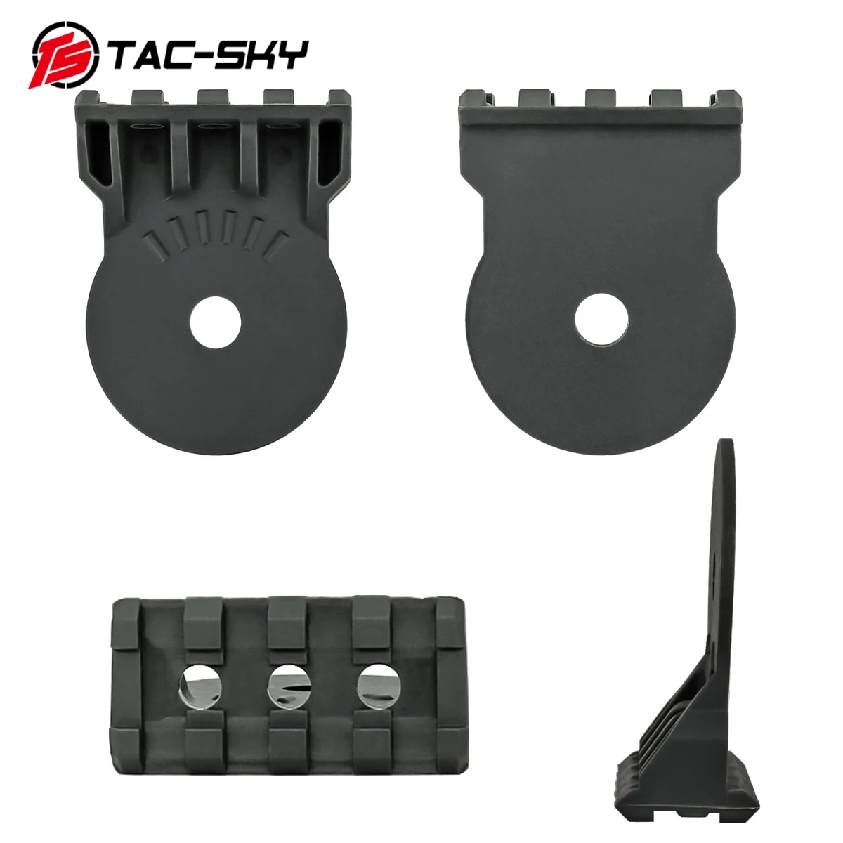 TAC-SKY Tactical Flashlight Mounting Bracket For Helmet Mounting Suitable For Tactical Headset Fast Ops Core ARC Rail Adapter