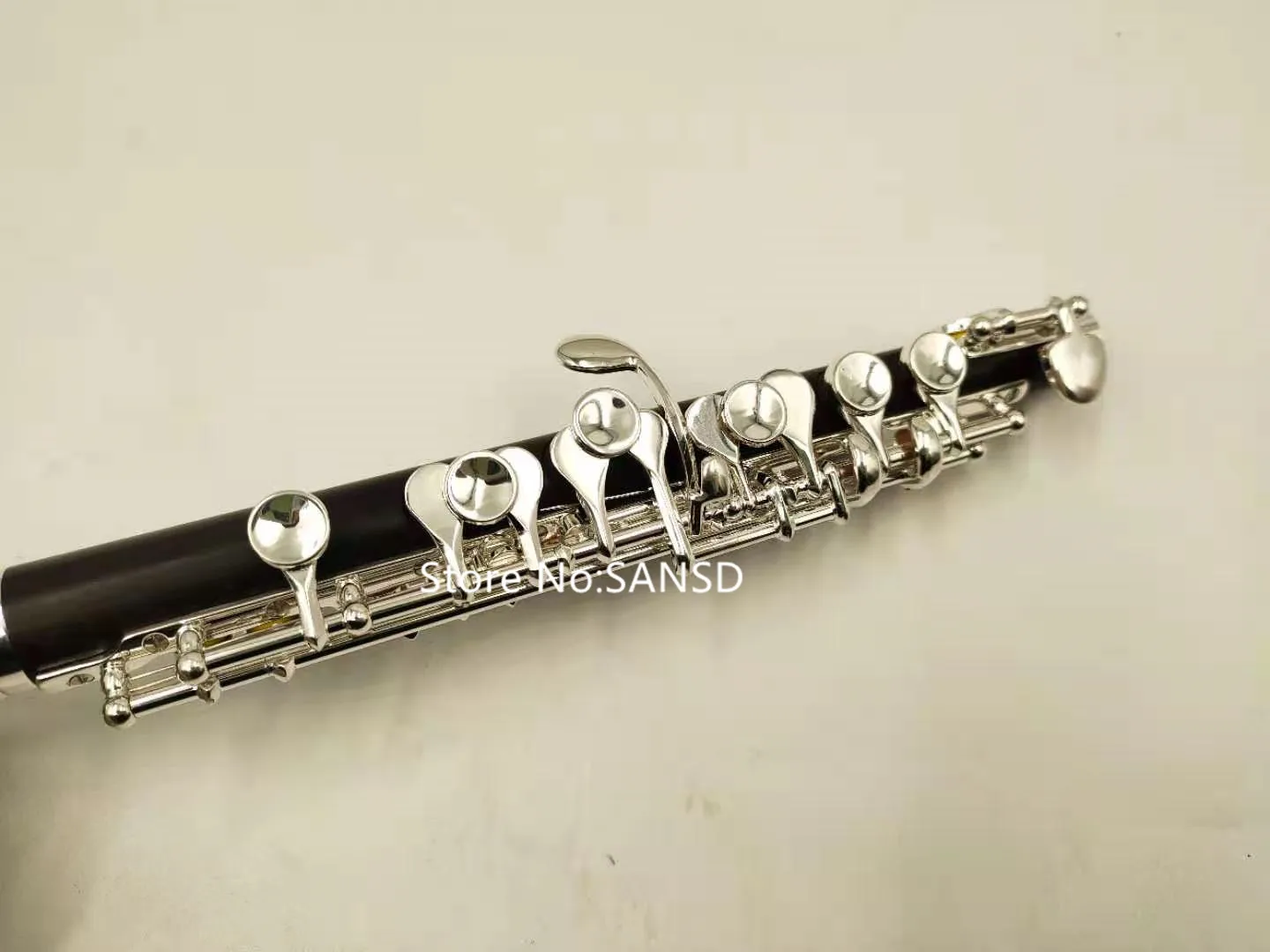 HIGH-QUALITY 100% Ebony Wood PICCOLO C Key Sliver Plated Keys Professional Musical Instrument