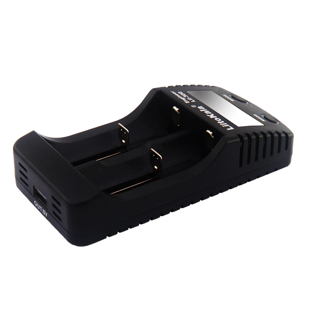 Зарядное устройство LiitoKala для аккумулятора 18650 с ЖК-дисплеем