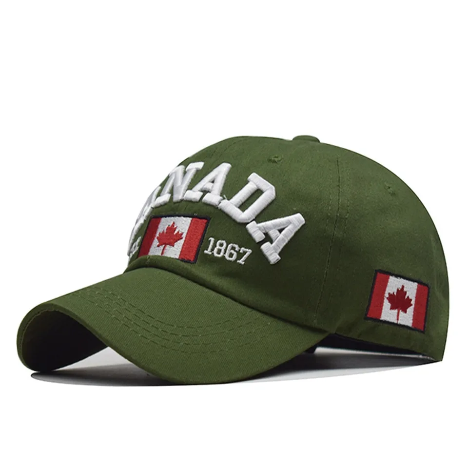 I love canada New Washed Cotton Baseball Cap Snapback Hat For Men Women Dad Hat Embroidery Casual hats Casquette Hip Hop Caps