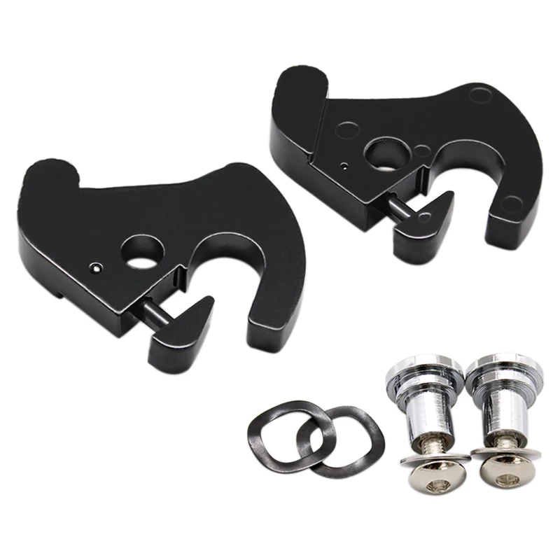 Detachable Rotary Sissy Bar Luggage Rack Docking Latch Clip Kit for Harley Touring 1Set Hottest Motorcycle Covers