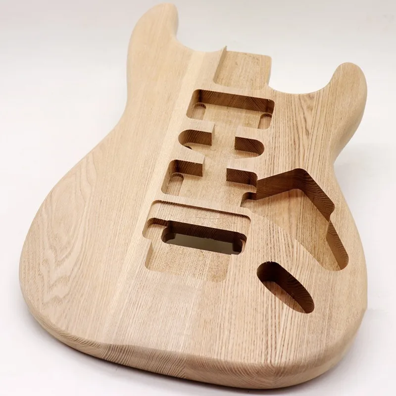 A Ash Wood S-Shaped DIY Refitted Electric Guitar Body   Semi-Finished Products Musical Instrument Accessories