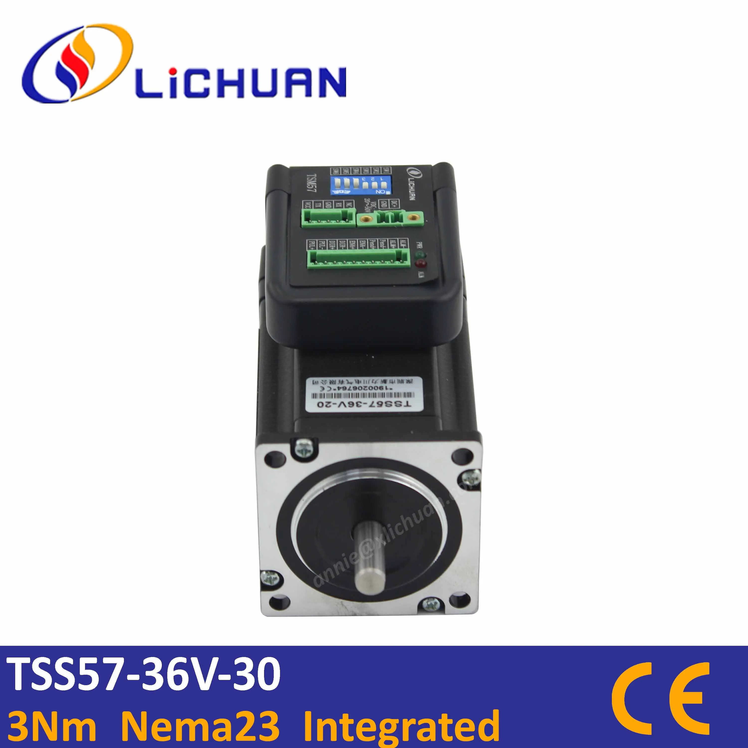 servomotor hibrido nema23 3nm integrado lichuan 3nm nema23 motor de passo loop fechado 4a dc36v embutido 01