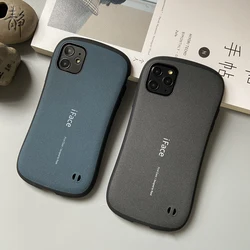 iFace Matte Phone Case For iPhone 17 16 15 Pro Max 14 13 12 11 Pro Shockproof Slimming Waist Silicone Plastic Back Luxury Cover