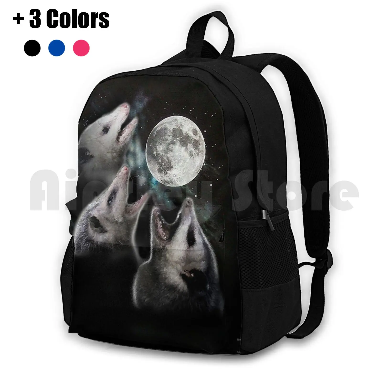 3 oposum Moon ransel mendaki luar ruangan tahan air perjalanan berkemah Opossum 3 Opossum Moon 3 Possum Triple Moon Scream