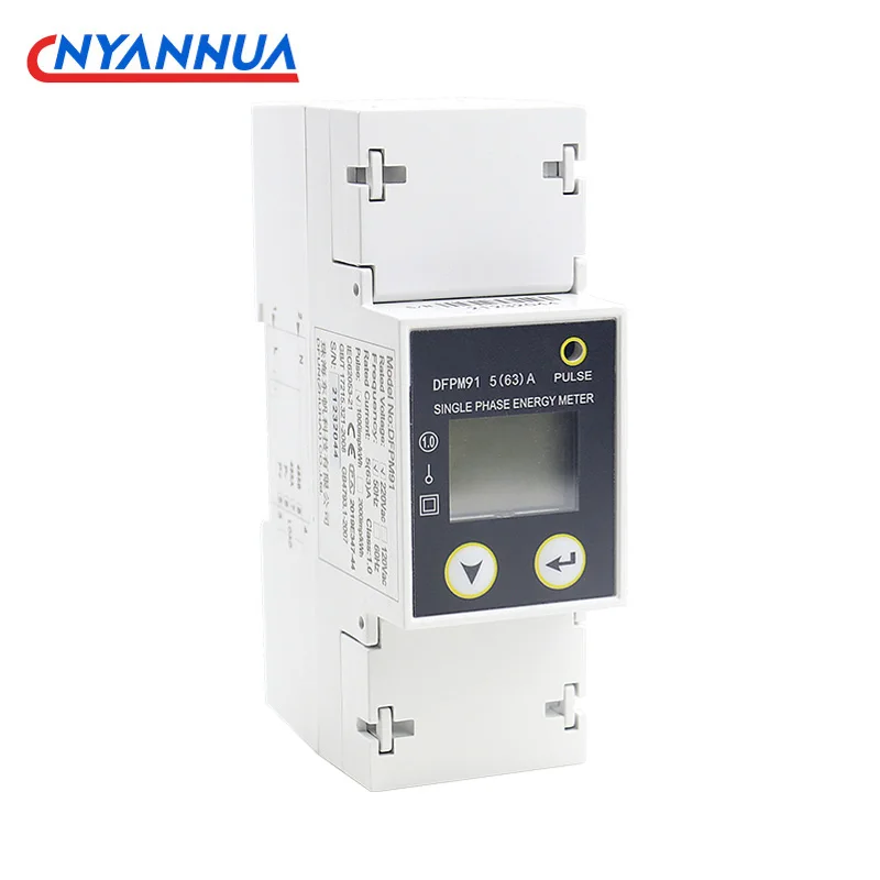 DFPM91 Electronic Watt-hour Meter AC Energy Meter Single-Phase Multi-Function Smart Reading RS485/MODBUS Communication