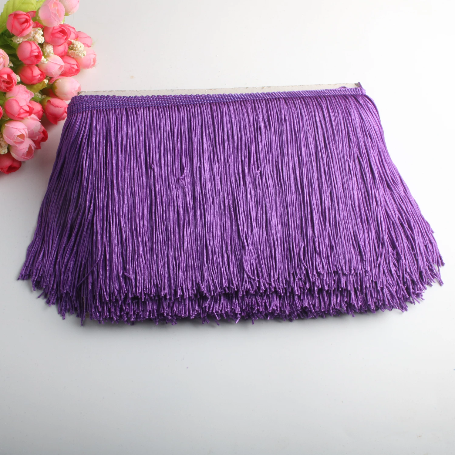 10 Yards of Pack 15cm Width Fringe Trim Lace Polyerter Fibre Tassel Clothes Accessories Latin Wedding Dress Tassel Ribbon Diy