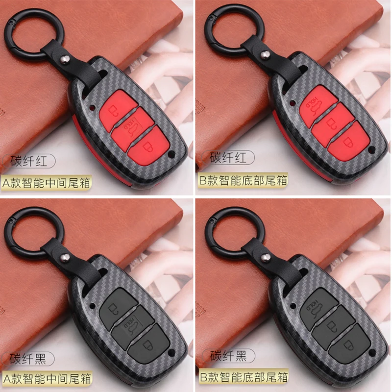 ABS Silicone Car Key Case For Hyundai Accent Elantra Creta Ix25 Ix35 Ix45 I10 I20 I30 I40 Tucson Sonata Fe Solaris Mistra Verna