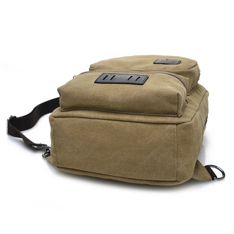 Fashion Canvas Crossbody Bags For Men Women Large Casual Shoulder Sling Bag Men Solid Color Leisure Messenger Chest Bag Men 1262