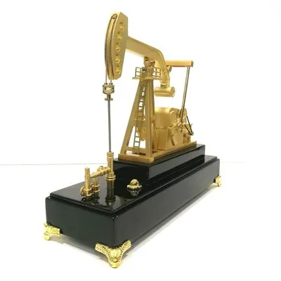 Electric oil field pumping unit model, petroleum and petrochemical souvenirs, oilfield business gift customization