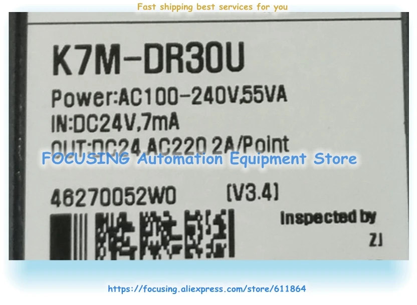 K7M-DR30U K7MDR30U K7M DR30U K120S Series PLC New