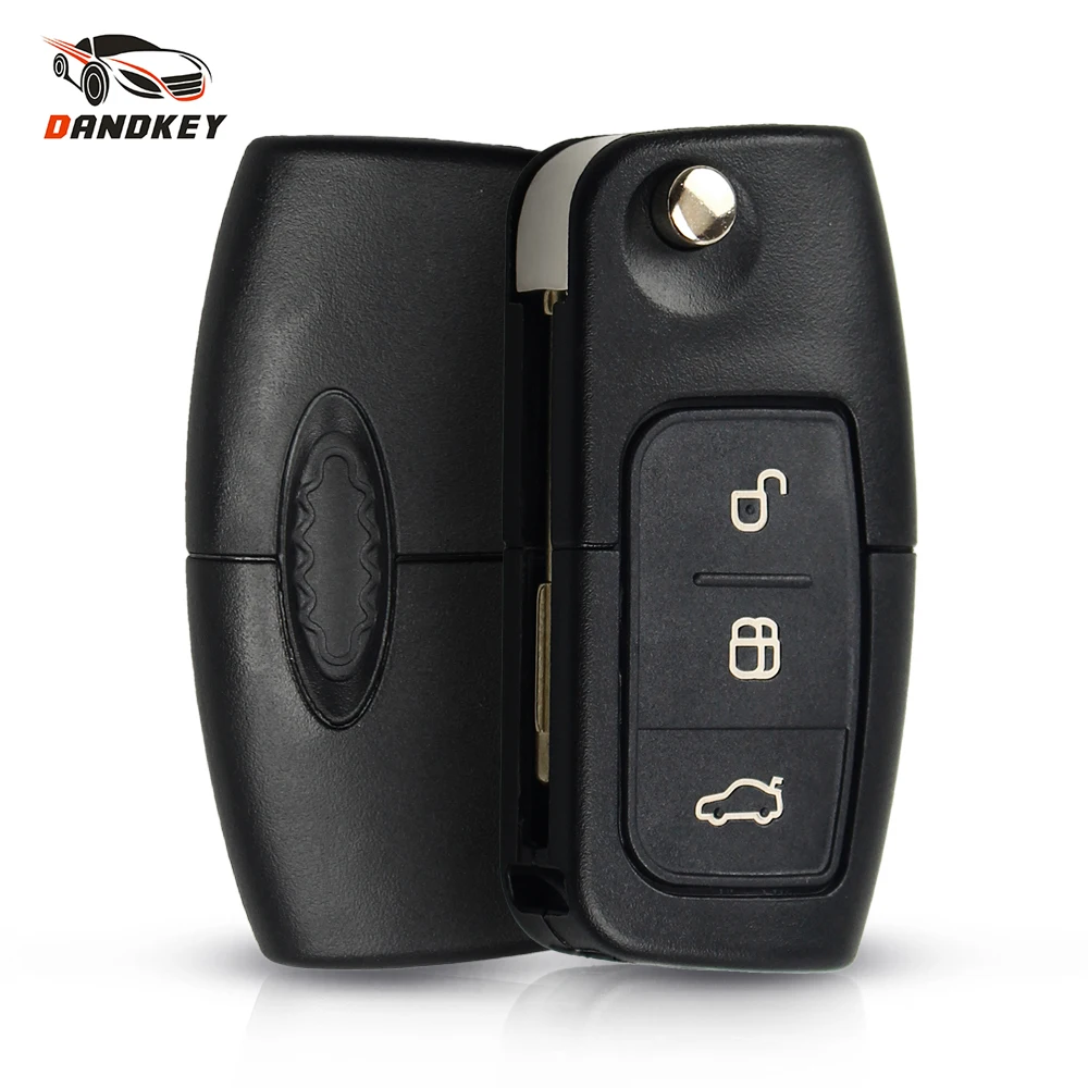 

Dandkey 433MHZ Car Remote Key Fit 4D60 Chip For Ford Fusion Focus Mondeo Fiesta Galaxy Automobile FO21 Blade Auto Flip Key