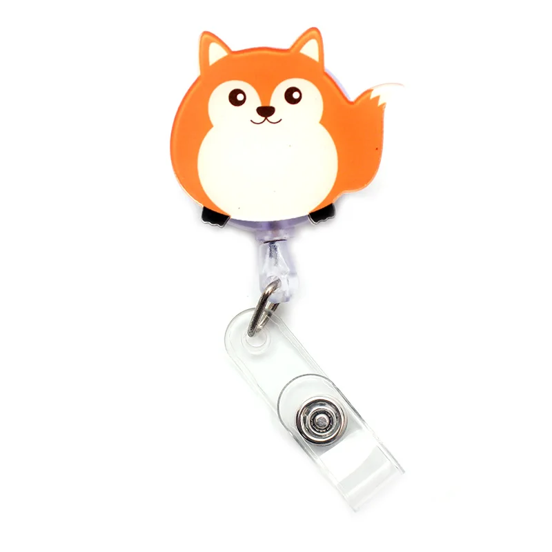 New Cartoon 60cm Acrylic Cute Penguin Retractable Badge Reel Student Nurse Hospital Exhibition Enfermera Name Card ID Card Chest