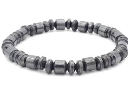 8mm hy42 adjusted Magnetite Bracelet bead women men gift Reiki Buddha Yoga nature stone hotsale Charm