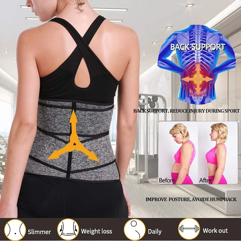 Kobiety gorset modelujący talię neoprenowy pas wyszczuplający płaszcza brzuch redukcja Shaper brzuch pot bielizna modelująca trening Shaper gorset