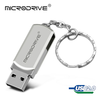 Waterproof Super Mini Metal USB Flash Drive 128GB 64GB 32GB 16GB usb memory stick flash pendrive u disk with key chain