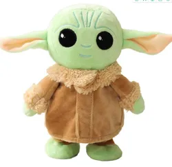 22cm Force Awakens Baby Yodaing Electric Walking Talking Plush Toys Star Children Peluche Cute War Wisdom Master Stuffed Toy