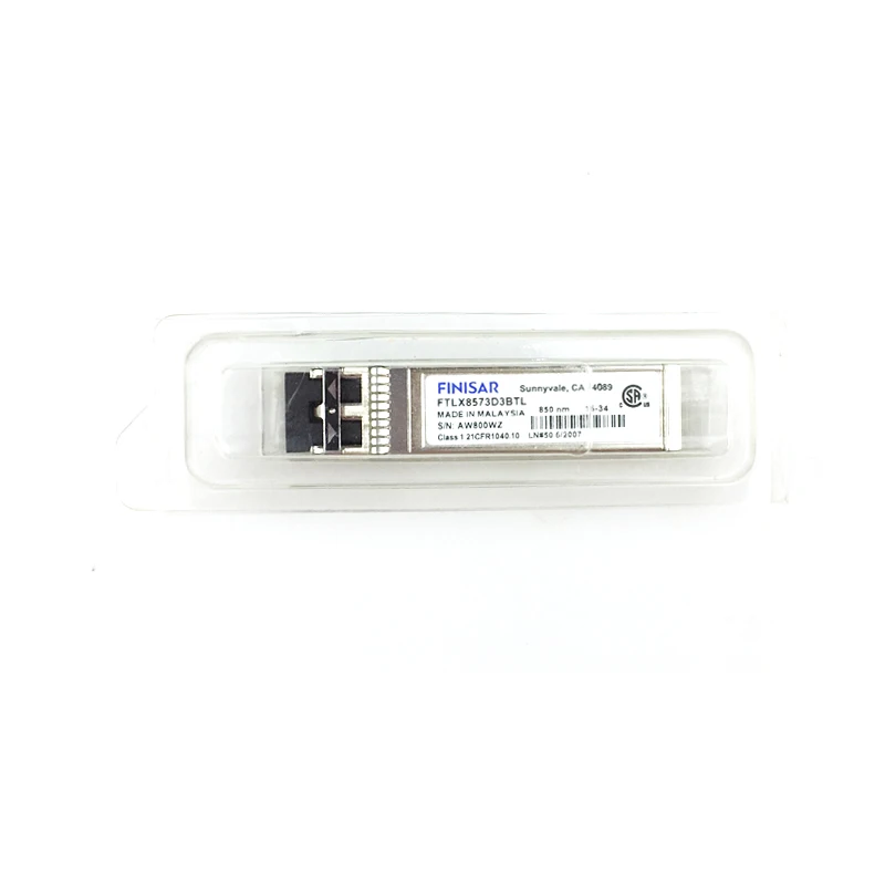 

FINISAR FTLX8573D3BTL SFP+ 10G 850NM 300M TXRX SGL 10.5GB/S 10 Gigabit 34060618 Multimode Dual Fiber Transceiver Module