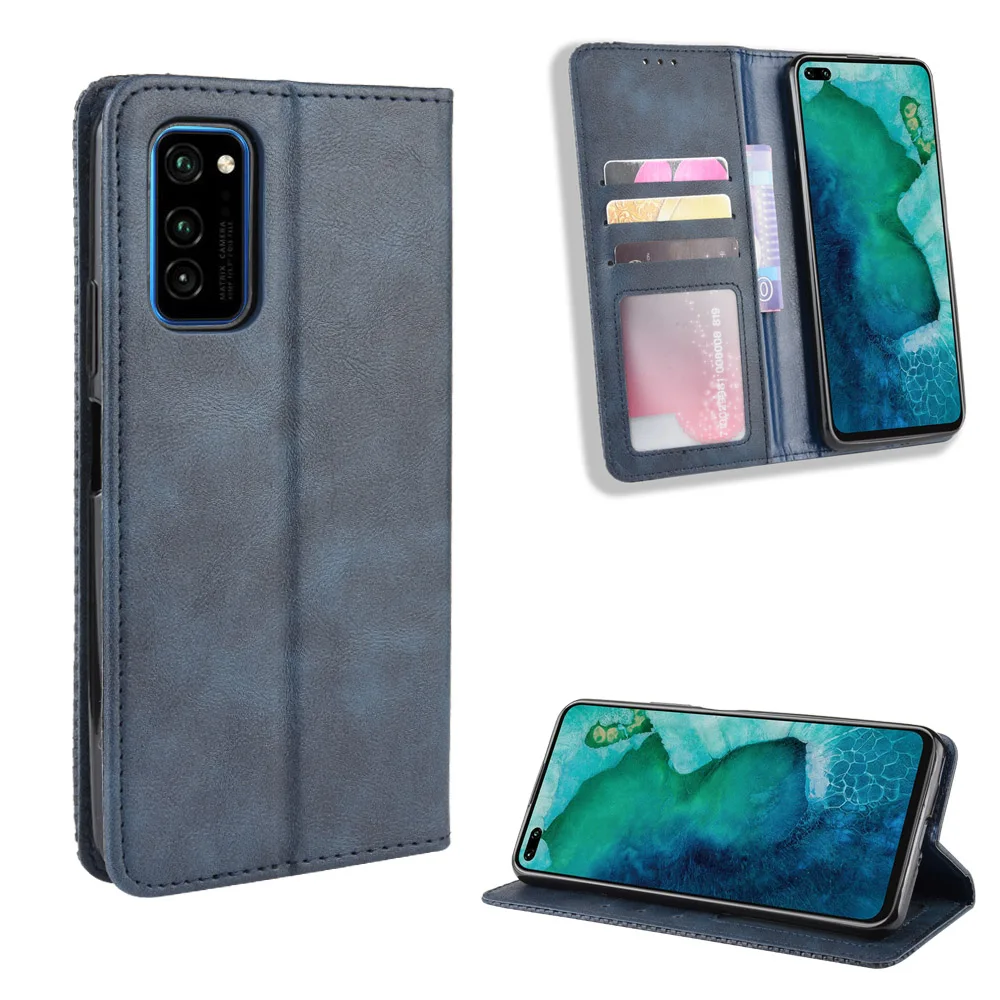 

Honor V30 Pro V30Pro Case Huawei Honor V30 Wallet Flip Leather Phone Bag Cover For Huawei Honor V30 View 30 Pro With Photo frame