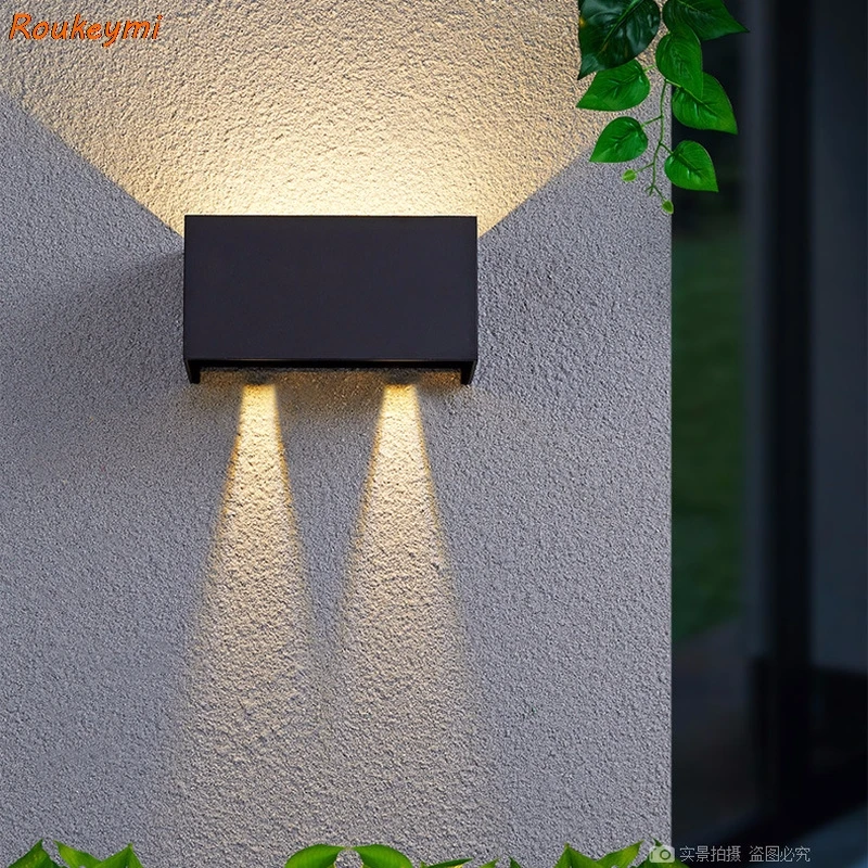 double head wall lamp porch corridor outdoor patio luminous adjustup and down  terraza garden scone light Balcony gardern