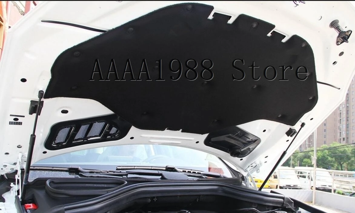 2012-2018 Hood Engine Sound Heat Insulation Cotton Pad Soundproof Mat Cover For Mercedes Benz GLE W166 view 5