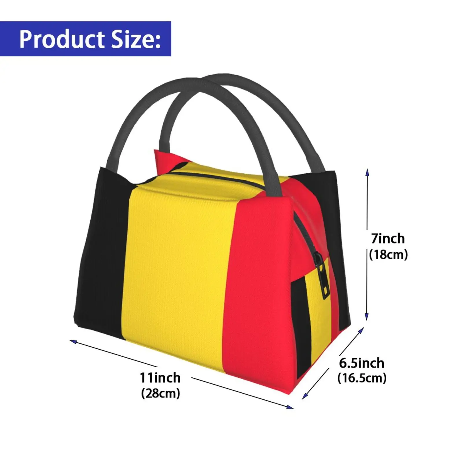 Cooler Lunch Bag Picnic Bag Flag Of Belgium Belgium Belgium