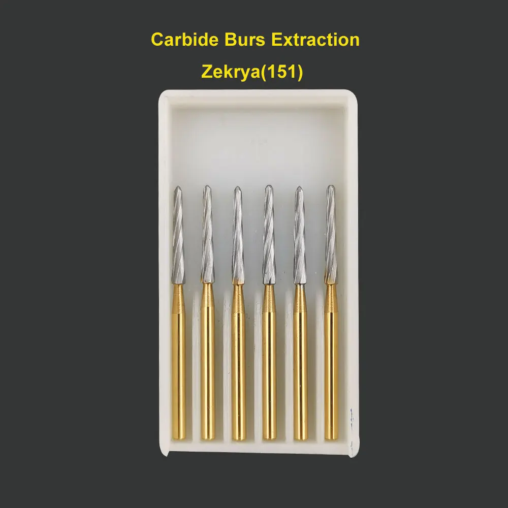 

FG Zekrya Dental Carbide Burs Tungsten Bone Cutters Burs Titanium Dental Tungsten Carbide Bur 28mm Drill Tooth Extraction Burs