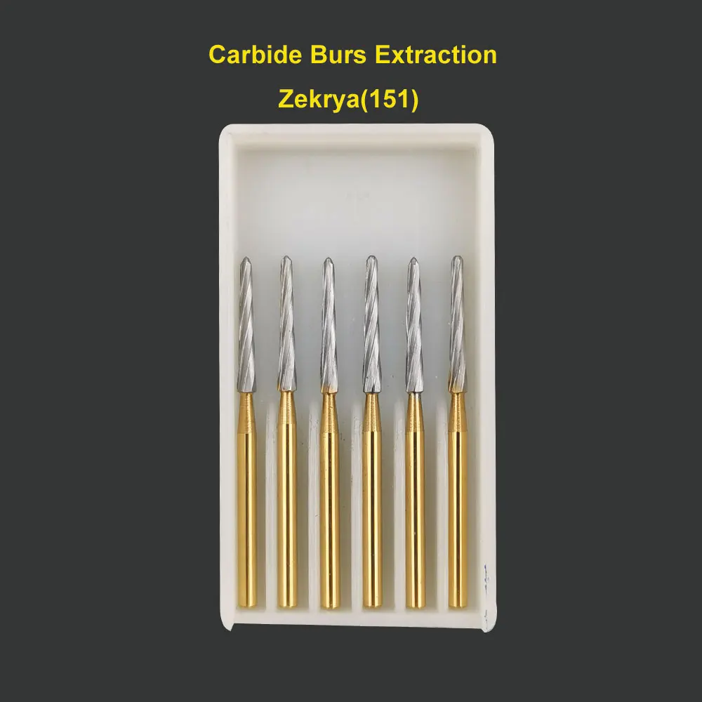 FG Zekrya Dental Carbide Burs Tungsten Bone Cutters Burs Titanium Dental Tungsten Carbide Bur 28mm Drill Tooth Extraction Burs