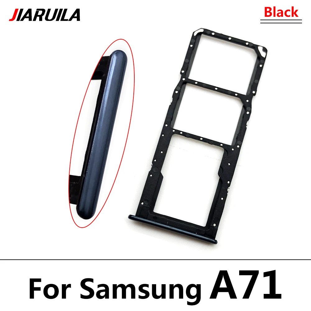 SIM-Karten fach für Samsung A12 A31 A51 A71 A125F Dual Micro SIM-Kartens teck platz Fach halter SD-Kartenleser Teile – Detail 5