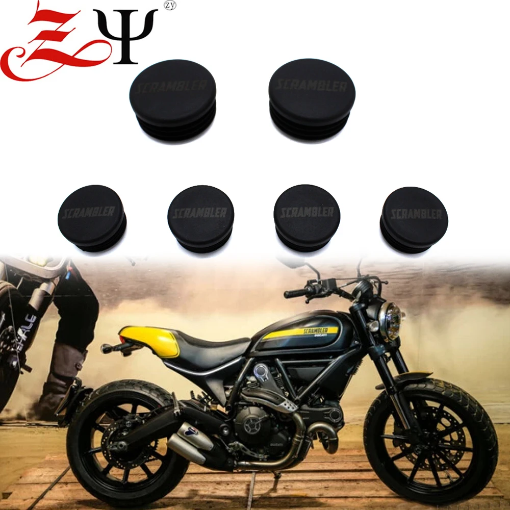 For Ducati Scrambler 400 800 2014 2015 2016 2017 2018 2019 Fairing Screws Frame Hole Cap Cover Plug Decor Frame Cap Set 6pcs