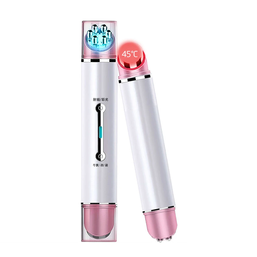 

RF&EMS Electroporation Eye Care Pen Mesotherapy Anti Aging Eye Fatigue Relieve Radio Frequency Ionic Heating LED Photon Eyes Pen