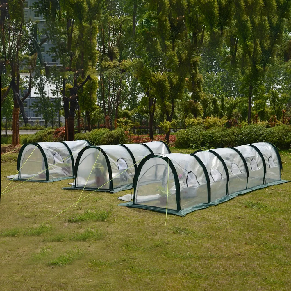 Portable Tunnel Greenhouse Mobile Mini Greenhouse Insulation Greenhouse Cover Removable Plant Tent Agriculture Greenhouse