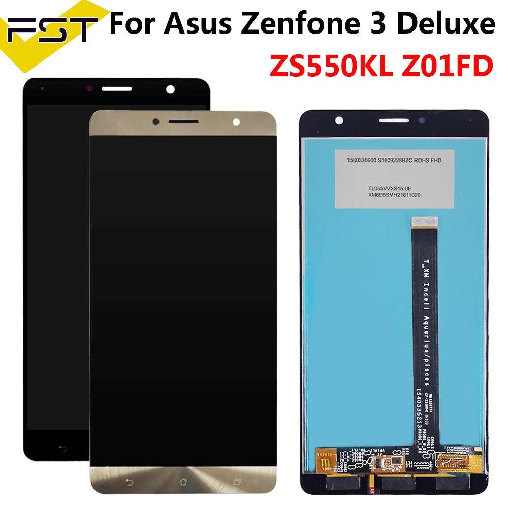 

5.5''For Asus Zenfone 3 Deluxe ZS550KL Z01FD LCD Display Touch Screen Digitizer Assembly Replacement For ASUS ZS550KL LCD