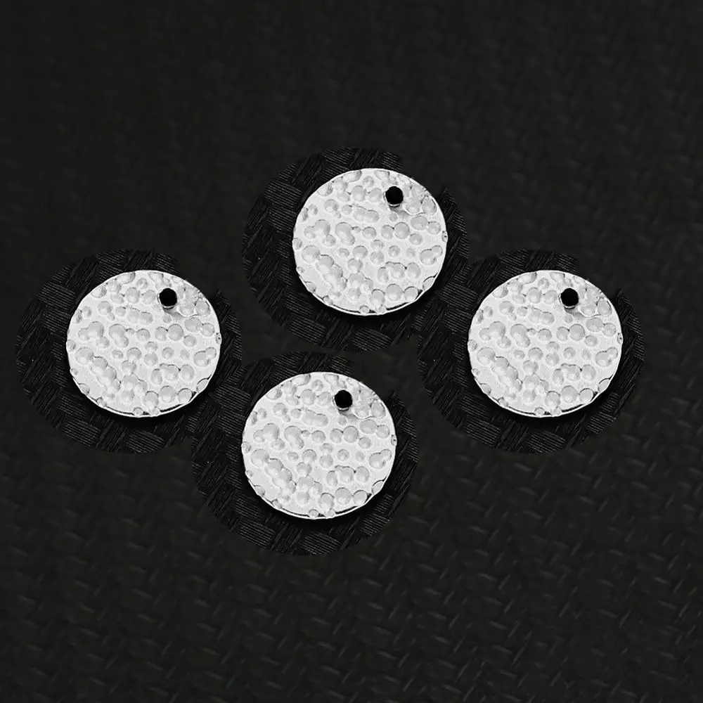 10PCS/ lot Stainless Steel Coin Disc Charm Round Disc Charms For Jewelry DIY Making Necklace Bracelet Accessories