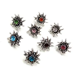 Fashion Women Stud Earrings Traditional Colours Oktoberfest Edelweiss Rhinestone Earrings Jewelry Gift Wholesale