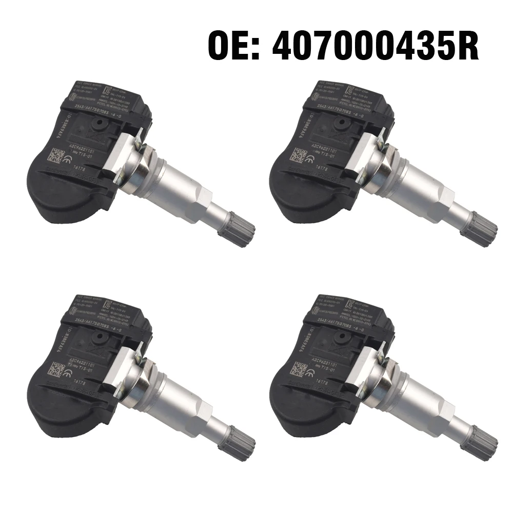 

4pcs TPMS Tire Pressure Monitor System 433 MHZ Sensor for Renault Megane III Scenic 3 Laguna 3 4 Fluence Latitude