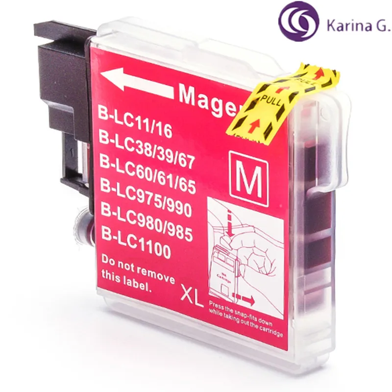 Совместим с Brother LC11 LC16 LC38 LC39 LC60 LC61 LC65 LC67 LC975 LC980 LC985 LC990 LC1100 для Brother DCP-185C/195C/197C