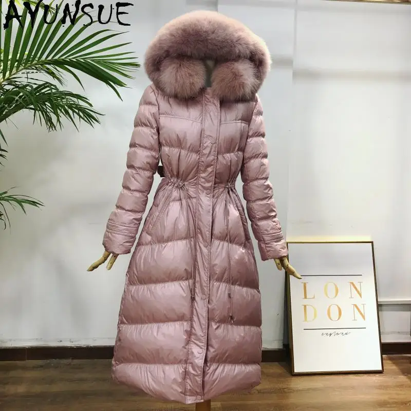 

Women's Down Jacket Autumn Winter Coat Female Jacket Women Clothes 2020 Fur Collar Parka Korean Long Puffer Coat Chaqueta Mujer