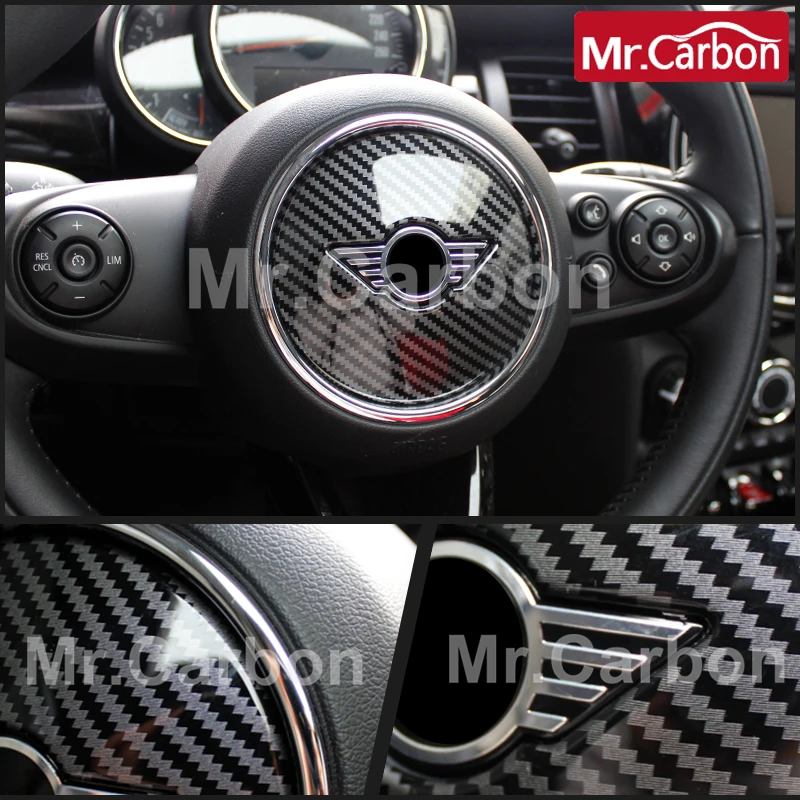 Car Steering Wheel Center Decoration Cover For BMW MINI Cooper S Countryman F54 F55 F56 F57 F60 Car Interior Styling Accessories - view 3