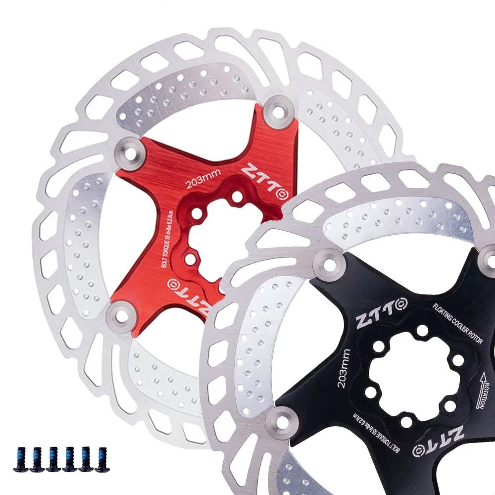 

Bicycle Disc Brake Cooling Floating Rotor 140/160/180/203mm MTB DH Quick Cool Down Ice Rotor Steel Mountain Road Bike Brake Disc