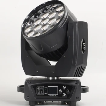 19x 15w נע ראש טיסה במקרה לשטוף זום הוביל Rgbw נע ראש אור 19 עיניים זזות ראש אור 19 עיניים זזות ראש עם ECO פונקציה מקסיקו spain