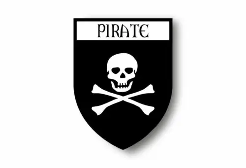 Stickers Decal Souvenir Vinyl Car Shield City Flag World Crest Pirate Skull PVC Sticker Decal for Motos Car Laptop Luggage