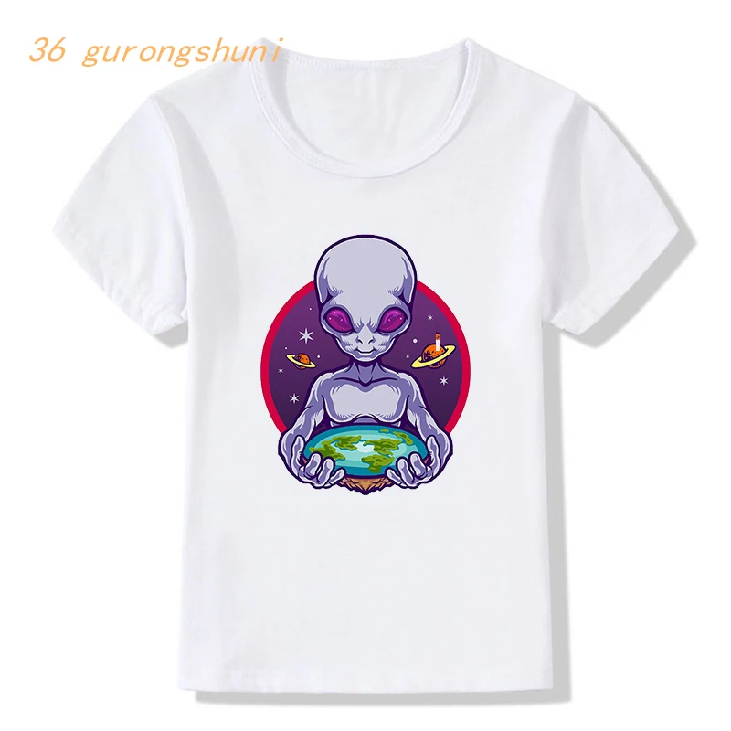 

Funny alien tshirt dinosaur cartoon t shirt girls tops children clothing kid t-shirts kids clothes boys t shirts dinosaurio