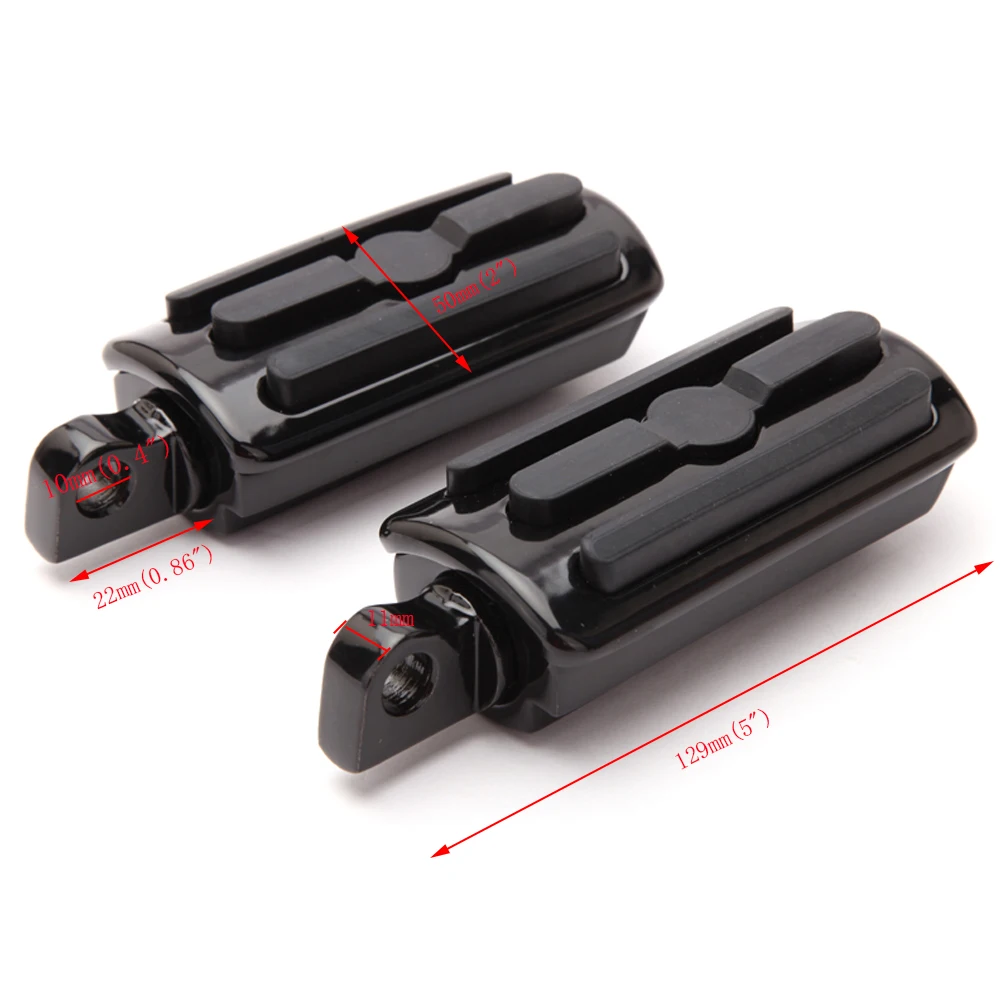 2pcs Motorcycle Footpegs Footrests Pedals fit for  Harley Sportster 1200 Roadster XL1200R Bob FXDB SuperLow XL883L VRSCD