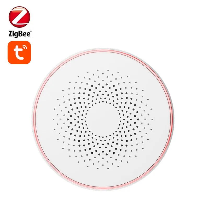 

Tuya Zigbee Siren Alarm Strobe Flash Horn With 85DB Big Sounds To Threaten Thief Works Control By Smart Life App